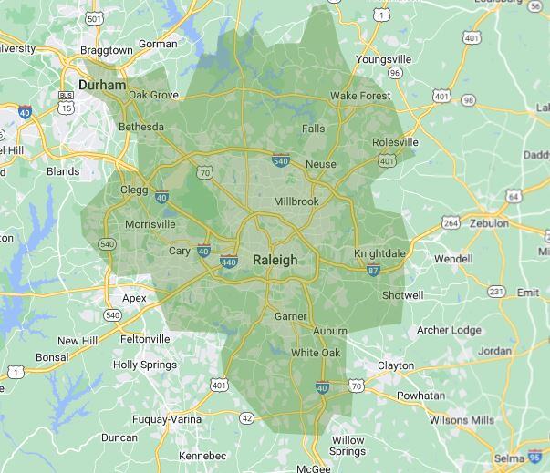 Updated Raleigh-Durham Map